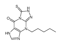 9-pentyl-3-thioxo-2,3,6,9-tetrahydro-5h-[1,2,4]triazolo[4,3-a]purin-5-one Structure