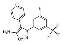 5-Amino-3-(3-fluoro-5-trifluoromethylphenyl)-4-(4-pyridyl)isoxazole结构式