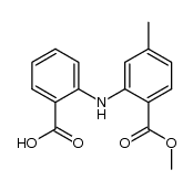 2-((2-(methoxycarbonyl)-5-methylphenyl)amino)benzoic acid Structure