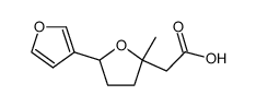 (5-methyl-2,3,4,5-tetrahydro-[2,3']bifuryl-5-yl)-acetic acid Structure