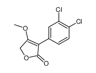 3-(3,4-dichlorophenyl)-4-methoxy-5 H-furan-2-one结构式