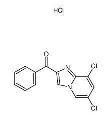 (6,8-dichloroimidazo[1,2-a]pyridin-2-yl)(phenyl)methanone hydrochloride Structure