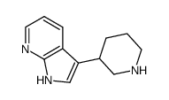 3-piperidin-3-yl-1H-pyrrolo[2,3-b]-pyridine结构式
