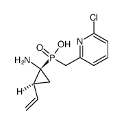 (S)-((1S,2S)-1-amino-2-vinylcyclopropyl)((6-chloropyridin-2-yl)methyl)phosphinic acid Structure