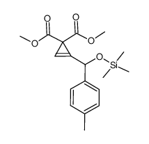 dimethyl 1-[trimethylsiloxy(4-methylphenyl)methyl]cyclopropene-3,3-dicarboxylate结构式