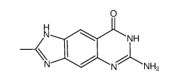 6-amino-2-methyl-1,7-dihydro-8H-imidazo[4,5-g]quinazolin-8-one结构式