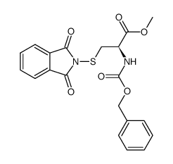 N-(carbobenzyloxy)-S-phthalimido-L-cysteine methyl ester结构式