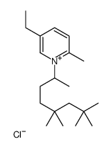 5-ethyl-2-methyl-1-(5,5,7,7-tetramethyloctan-2-yl)pyridin-1-ium,chloride结构式