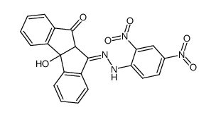6a-Hydroxy-3,4-dioxo-3,3a,4,6a-tetrahydro-dibenzo<1,2,5,6>pentalin-(2,4-dinitro-phenylhydrazon) Structure