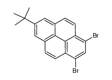 1,3-二溴-7-叔丁基芘结构式