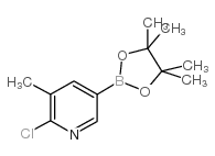 6-氯-5-甲基吡啶-3-硼酸频哪醇酯结构式