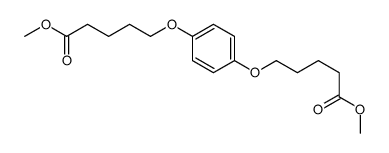 methyl 5-[4-(5-methoxy-5-oxopentoxy)phenoxy]pentanoate结构式