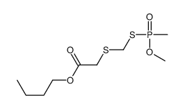 butyl 2-[[methoxy(methyl)phosphoryl]sulfanylmethylsulfanyl]acetate Structure