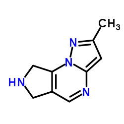 2-methyl-7,8-dihydro-6H-pyrazolo[1,5-a]pyrrolo[3,4-e]pyrimidine Structure