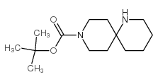 1,9-Diazaspiro[5.5]undecane-9-carboxylic acid, 1,1-dimethylethyl ester Structure