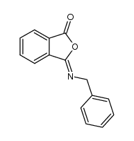 3-(benzylimino)isobenzofuran-1-one Structure