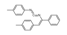 4-methyl-N-(((1-phenyl-2-(p-tolyl)vinyl)imino)methylene)aniline Structure