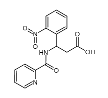3-(2-nitrophenyl)-3-(picolinamido)propanoic acid Structure