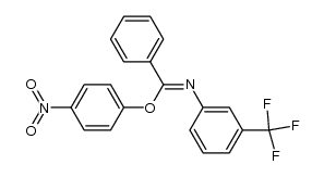 4-nitrophenyl N-(3-(trifluoromethyl)phenyl)benzimidate结构式