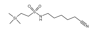 N-(5-cyanopentyl)-2-(trimethylsilyl)ethanesulfonamide Structure