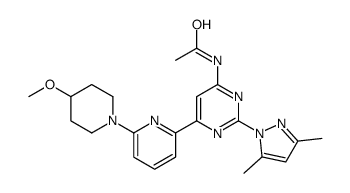 N-[2-(3,5-二甲基-1H-吡唑-1-基)-6-[6-(4-甲氧基-1-哌啶基)-2-吡啶]-4-嘧啶]乙酰胺图片