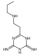 6-[2-(propylamino)ethyl]-1,3,5-triazine-2,4-diamine Structure