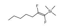 ((Z)-1,2-Difluoro-hept-1-enyl)-trimethyl-silane Structure
