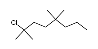 2-chloro-2,5,5-trimethyl-octane结构式