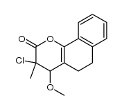 3-chloro-4-methoxy-3-methyl-3,4,5,6-tetrahydro-2H-benzo[h]chromen-2-one Structure