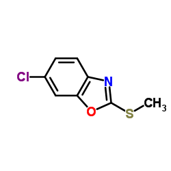 6-Chloro-2-(methylsulfanyl)-1,3-benzoxazole Structure