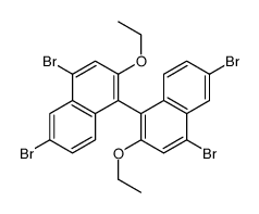 4,6-dibromo-1-(4,6-dibromo-2-ethoxynaphthalen-1-yl)-2-ethoxynaphthalene结构式