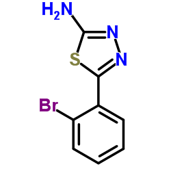 5-(2-BROMO-PHENYL)-[1,3,4]THIADIAZOL-2-YLAMINE structure