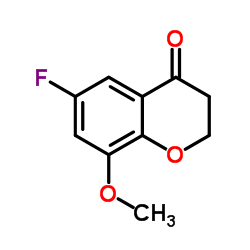 6-Fluoro-8-methoxy-2,3-dihydro-4H-chromen-4-one Structure