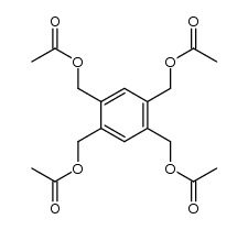 1,2,4,5-tetrakis-acetoxymethyl-benzene结构式