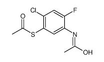 S-(5-acetamido-2-chloro-4-fluorophenyl) ethanethioate Structure