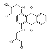 1,4-bis[(3-chloro-2-hydroxypropyl)amino]anthracene-9,10-dione Structure