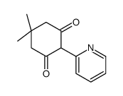 5,5-dimethyl-2-pyridin-2-ylcyclohexane-1,3-dione结构式