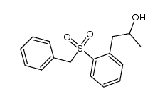benzyl 2-(2-hydroxypropyl)phenyl sulfone结构式