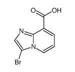 3-Bromoimidazo[1,2-a]pyridine-8-carboxylic acid Structure
