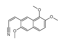 3-(3,7,8-trimethoxynaphthalen-2-yl)prop-2-enenitrile Structure