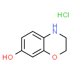 3,4-Dihydro-2H-1,4-benzoxazin-7-ol hydrochloride结构式