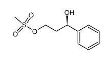 (1R) 3-phenyl-3-hydroxypropyl methanesulfonate结构式