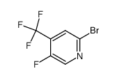 2-溴-5-氟-4-(三氟甲基)吡啶结构式