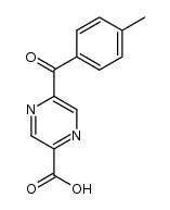 5-(4-methylbenzoyl)pyrazine-2-carboxylic acid结构式