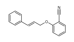 2-(cinnamyloxy)benzonitrile结构式