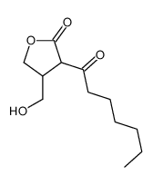 3-heptanoyl-4-(hydroxymethyl)oxolan-2-one结构式