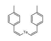 (Z,Z)-bis(p-metylstyryl) telluride结构式