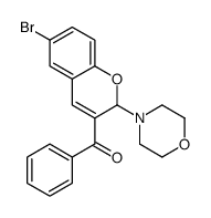 (6-bromo-2-morpholin-4-yl-2H-chromen-3-yl)-phenylmethanone结构式