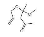 1-(2-methoxy-2-methyl-4-methylenetetrahydrofuran-3-yl)ethanone结构式