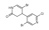 5,5'-dibromo-2'-chloro-3,4-dihydro-1H-[4,4']bipyridinyl-2-one Structure